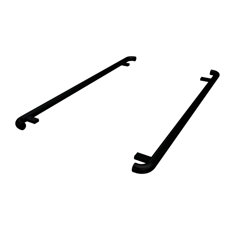 RVS Sidebars 60mm zwart gepoedercoat, L2 (Geschikt voor Volkswagen T5/ T6 / T6.1) (afbeelding ter illustratie)