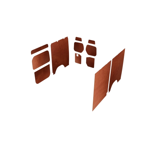 Wand- en deurpanelen L2H2, enkele schuifdeur bruin (Geschikt voor Movano / Ducato / Jumper / Boxer) (afbeelding ter illustratie)