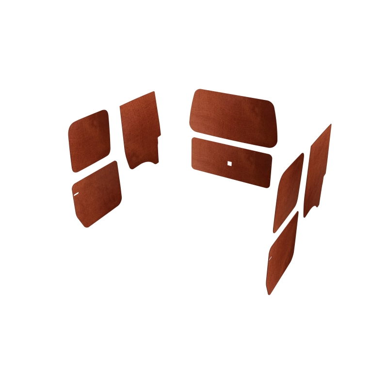 Wand- en deurpanelen dubbele schuifdeuren en achterklep bruin, L2 (Geschikt voor Volkswagen Caddy Cargo) (afbeelding ter illustratie)