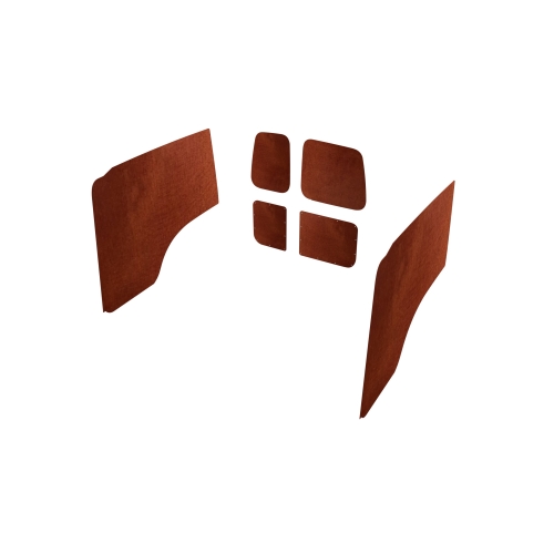 Wand- en deurpanelen, zonder schuifdeur, met achterdeuren bruin, L1 (Geschikt voor Berlingo / Partner / Combo / ProAce City / Doblo) (afbeelding ter illustratie)