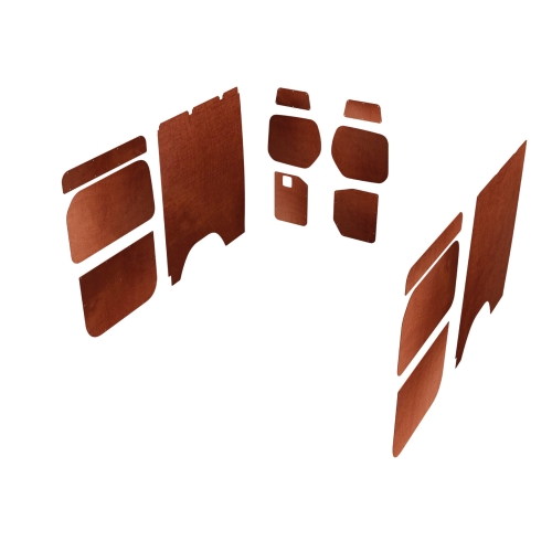 Wand- en deurpanelen L2H2, dubbele schuifdeuren bruin (Geschikt voor Movano / Ducato / Jumper / Boxer) (afbeelding ter illustratie)