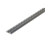 Universele aluminium bindrail halfrond opbouw tbv zijwand, lengte 3 meter