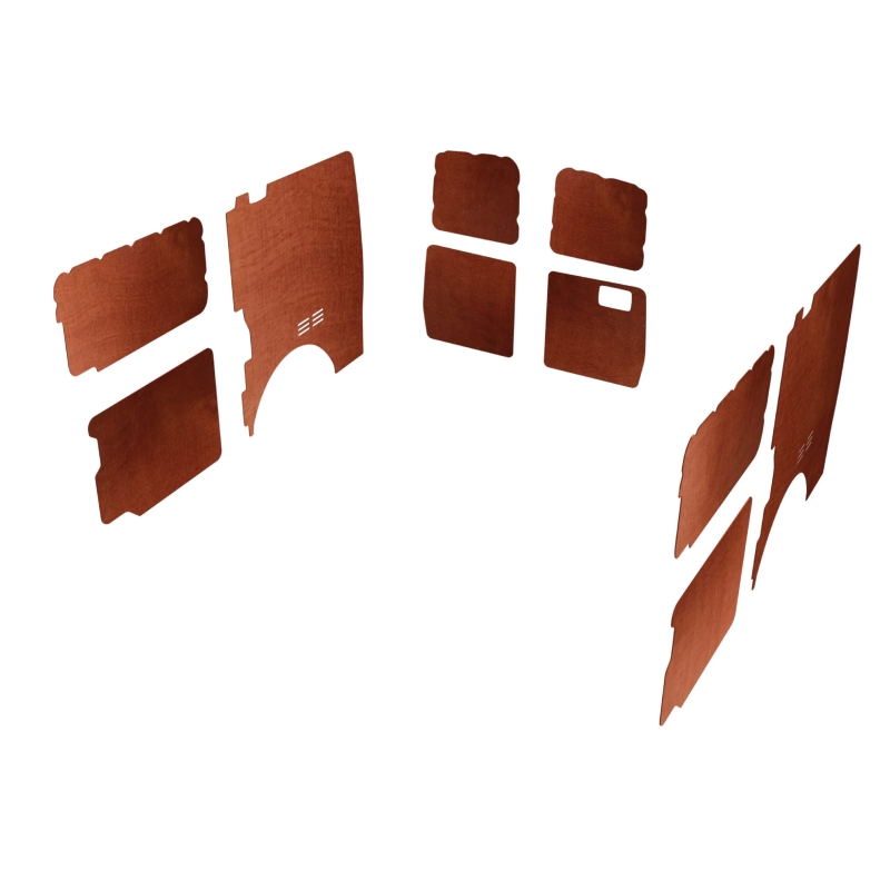 Wand- en deurpanelen L2H1, dubbele schuifdeuren bruin (Geschikt voor Movano / Ducato / Jumper / Boxer) (afbeelding ter illustratie)