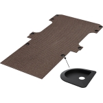 Vloerplaat, dubbele schuifdeuren en achterklep , bruin, 12mm incl 8 vloerkuipjes, L3 (Geschikt voor Jumpy / Expert / ProAce / Vivaro / Scudo) (afbeelding ter illustratie)