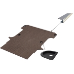 Vloerplaat, dubbele cabine (Snoeks) en achterklep , bruin, 12mm incl 6 vloerkuipjes en instaplijst, L3 (Geschikt voor Jumpy / Expert / ProAce / Vivaro / Scudo) (afbeelding ter illustratie)