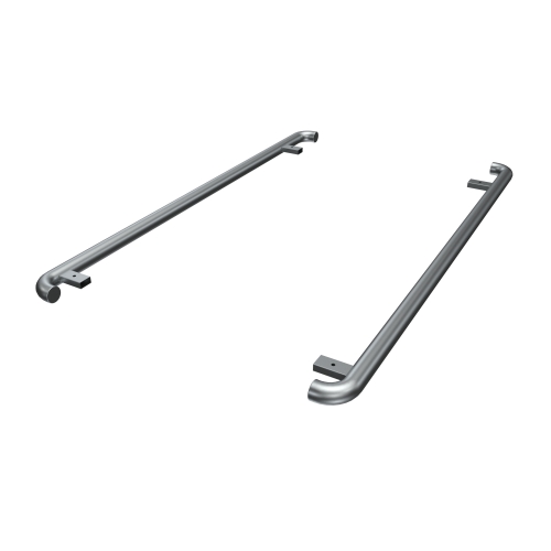 RVS Sidebars 60mm geschuurde uitvoering, L2 (Geschikt voor Ford Connect) (afbeelding ter illustratie)