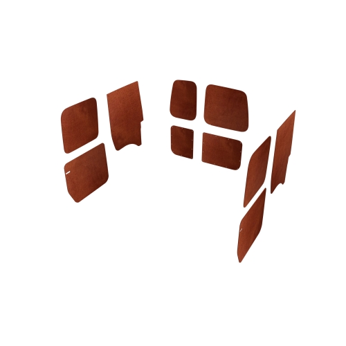 Wand- en deurpanelen dubbele schuifdeuren en achterdeuren bruin, L2 (Geschikt voor Ford Connect) (afbeelding ter illustratie)