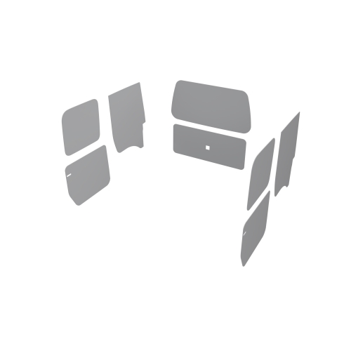 Wand- en deurpanelen dubbele schuifdeuren en achterklep grijs, L1 (Geschikt voor Ford Connect) (afbeelding ter illustratie)