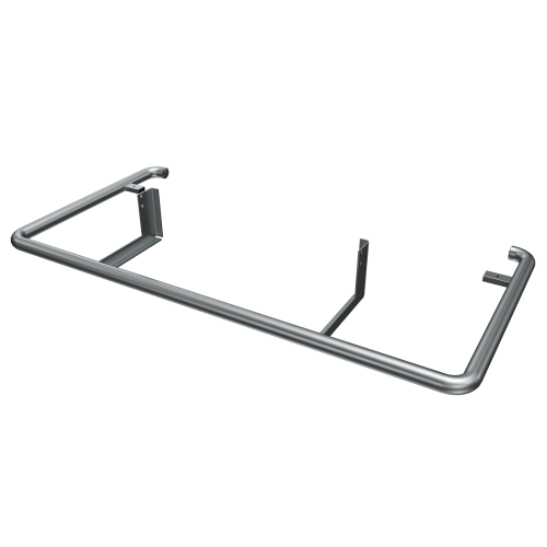RVS Rearbar rondom geschuurde uitvoering 60 mm trekhaak uitvoering, (Geschikt voor VW T7 / Ford Custom ) (afbeelding ter illustratie)